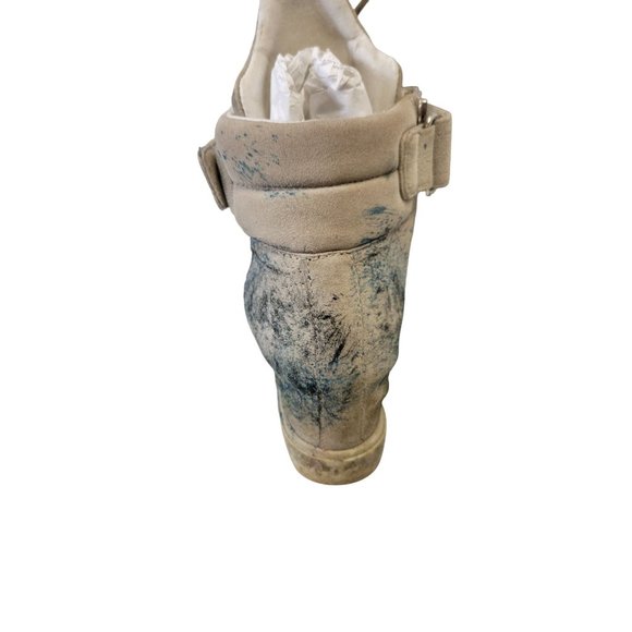 Prada Women's size 7.5 blue paint splash high top sneaker - Picture 5 of 16